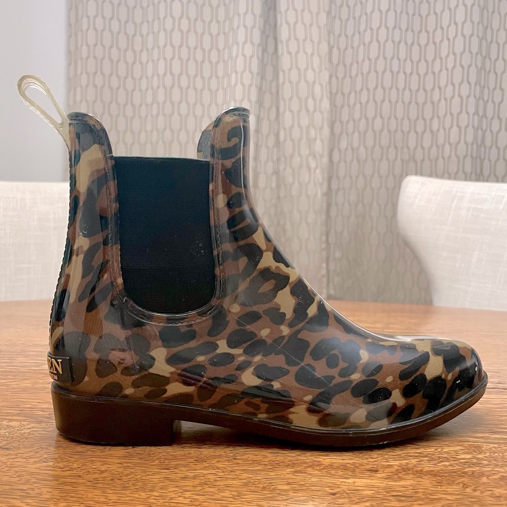 Lauren Ralph Lauren leopard print rain boots size 7